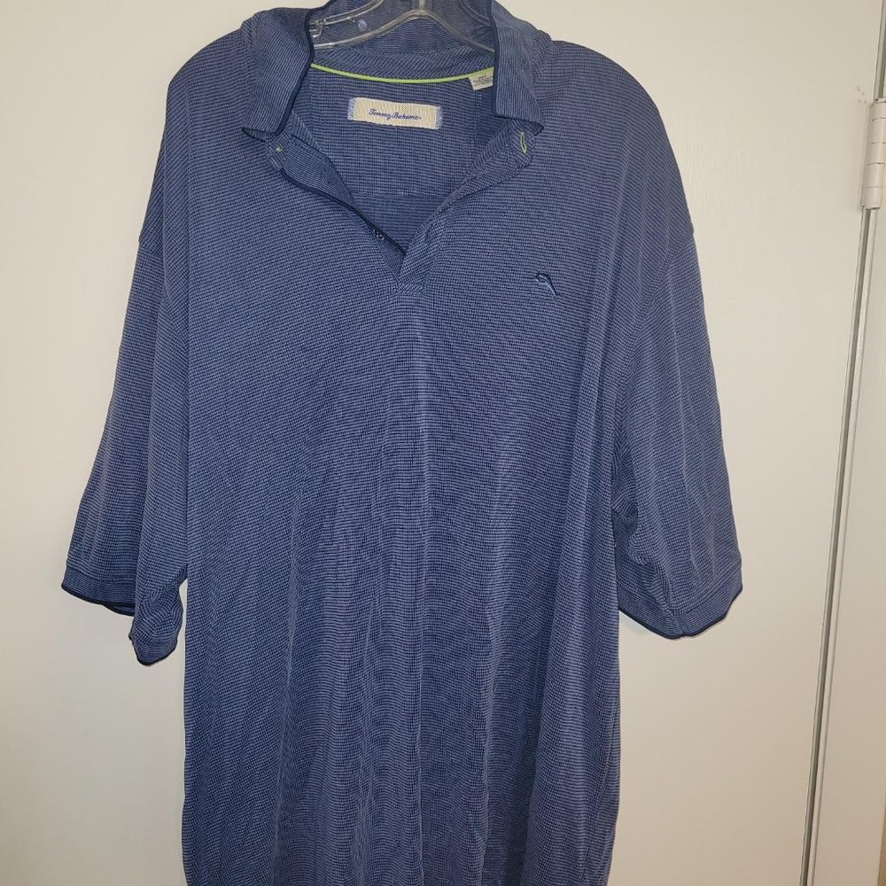 Tommy Bahama Men's Tall Polo, blue, 2XT